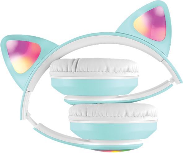 Actual product image Defender słuchawki Bluetooth Freemotion B585 Led seledynowy/celadon (63588) (21 h, Wireless)