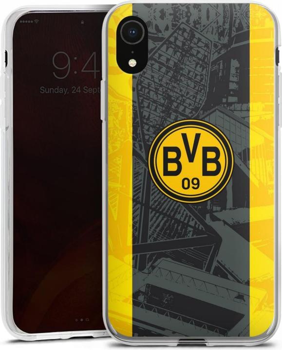 Produktbild DeinDesign Silikon Hülle für Apple iPhone Xr Handyhülle Case Smartphone Schutzhülle BVB Borussia Dortmund (Apple iPhone XR)