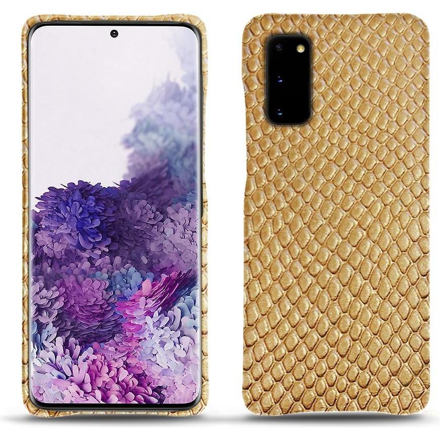 Noreve Lederschutzhülle (Samsung Galaxy S20), Smartphone Hülle, Beige