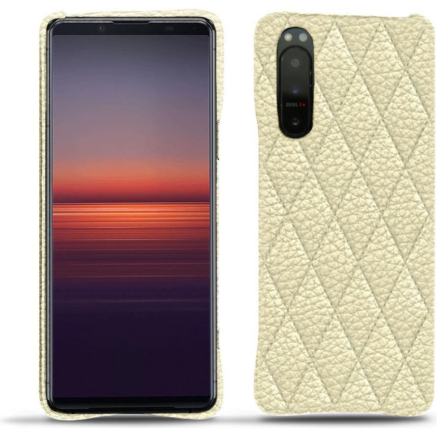 Noreve Lederschutzhülle (Sony Xperia 5 II), Smartphone Hülle, Weiss