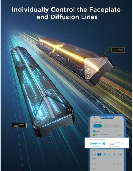 Productafbeelding Govee Gaming wandlamp (100 lm)