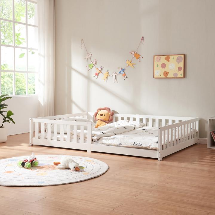 Produktbild En.Casa Kinderbett Tanna 140x200 cm Weiss (140 x 200 cm)