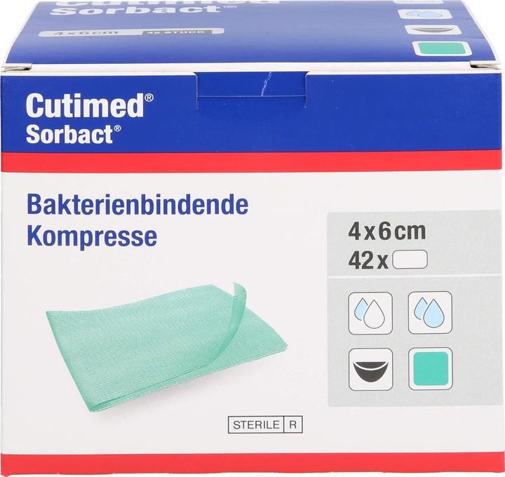 Actual product image BSN Cutimed Sorbact Kompr 4x6