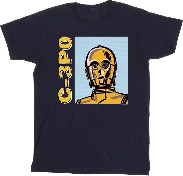 Immagine prodotto Star Wars C3PO Line Art Maglietta Uomo (S)