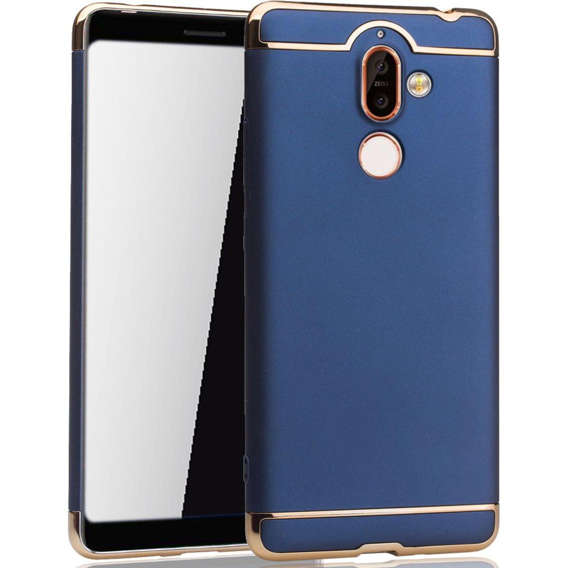 Thumbnail - König Design Handy Hülle Schutz Case für Nokia 7 Plus Bumper 3 in 1 Cover Etui Schale Blau (Nokia 7 Plus), Smartphone Hü...