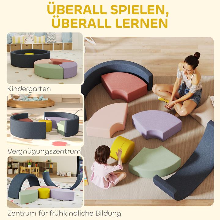 Image du produit Aiyaplay Softbausteine Cord, Schaumstoff Mehrfarbig