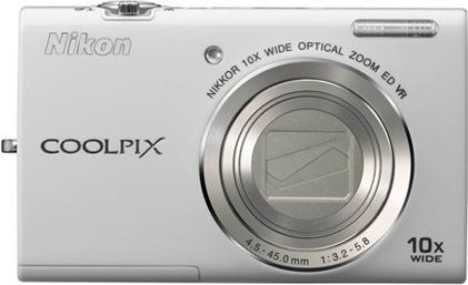 Produktbild Nikon Coolpix S6200, 16MP, 10x Zoom, HD-Movies, Weiss (1/2,3'')