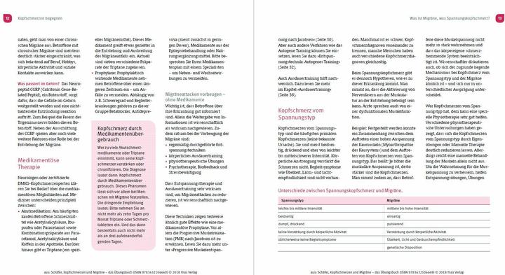 Produktbild Kopfschmerzen und Migräne - Das Übungsbuch (Deutsch, Benjamin Schäfer, 2024)