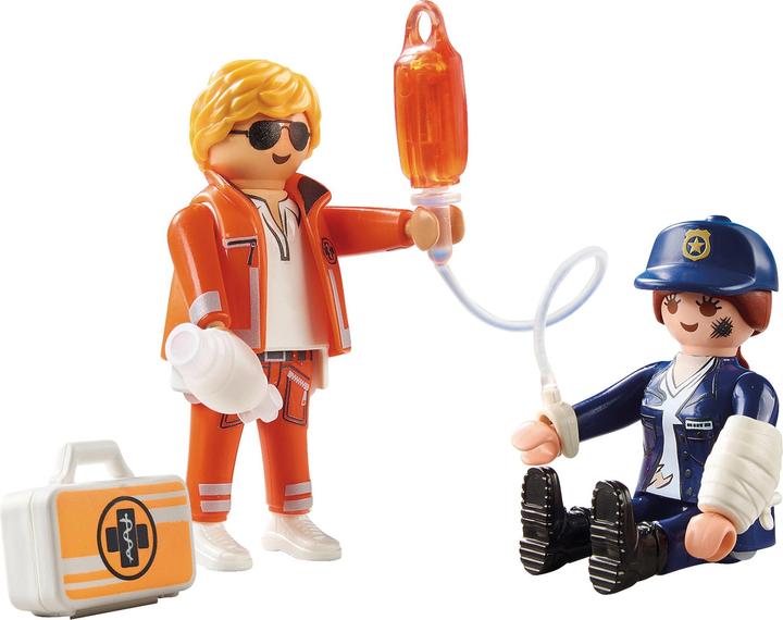 Image du produit Playmobil DuoPack médecin urgentiste et policière (70823)
