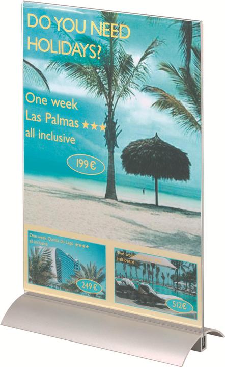 Produktbild Durable Tischaufsteller, Acryl mit Aluminiumfuss (A4)