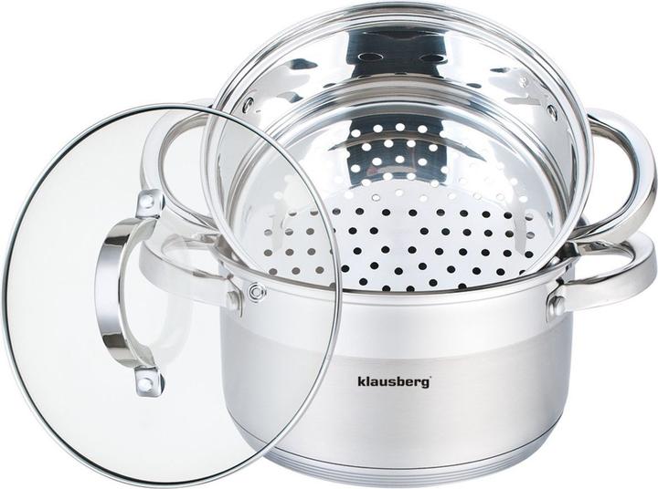 Klausberg KB-7135 (Steam cooker, Stainless steel, 18 x 9 cm)