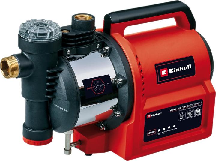 Produktbild Einhell Hauswasserautomat GE-AW 1144 SMART (rot/schwarz, 1.100 Watt, App-Steuerung) (Hauswasserpumpe)