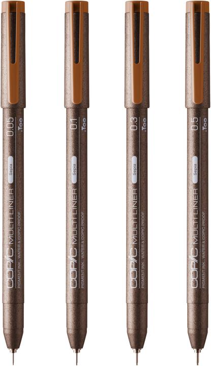 Immagine prodotto Copic Set Multiliner Sepia, 4 pezzi assortiti (Seppia, 4 x)