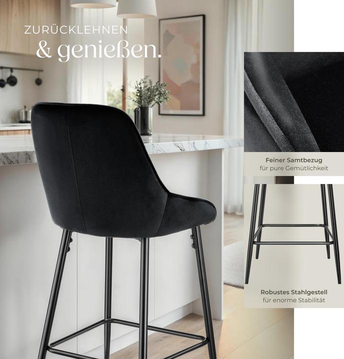 Actual product image tectake Bar stool Siera with backrest