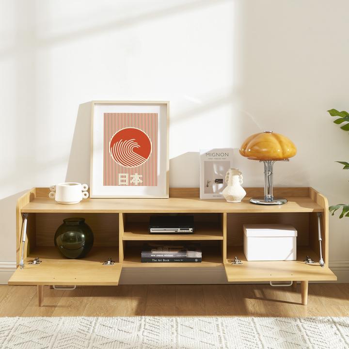 Actual product image Sorelh TWIGGY TV - Möbel mit Eichenfurnier 53 cm (150 x 41.50 x 53.50 cm)