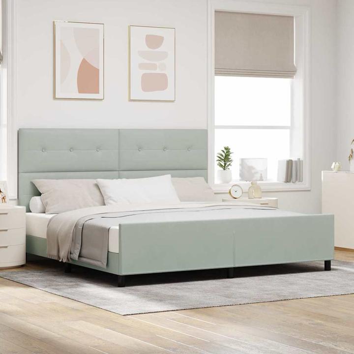 Actual product image vidaXL Modernes Bett (200 x 200 cm)