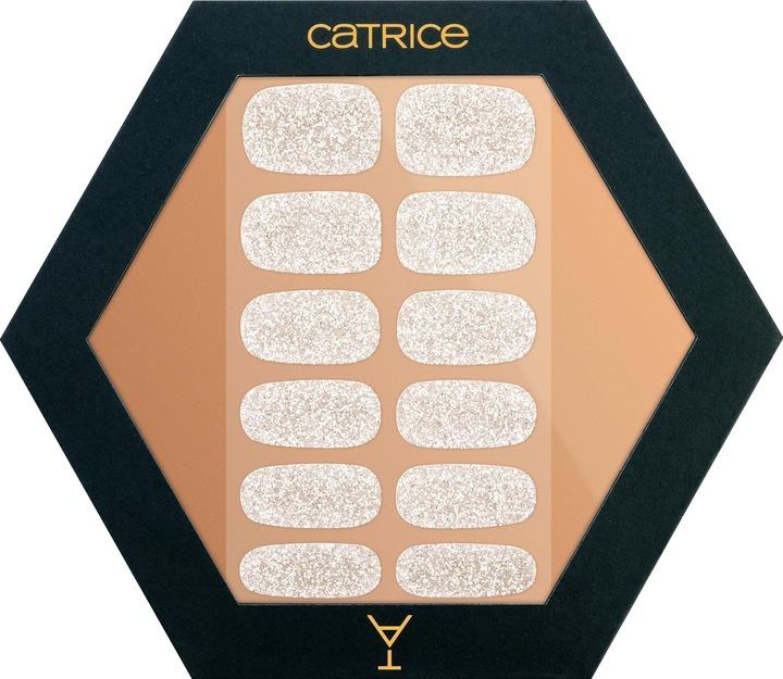 Immagine prodotto Catrice Nailfoil glitterato About Tonight C01 Cheer The Year Argento (Unghie artificiali, C01)