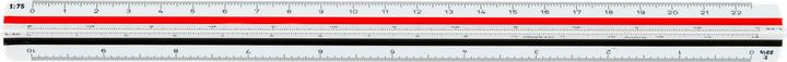 Nutritional values and ingredients Aristo Triangular ruler D, white (Plastic)