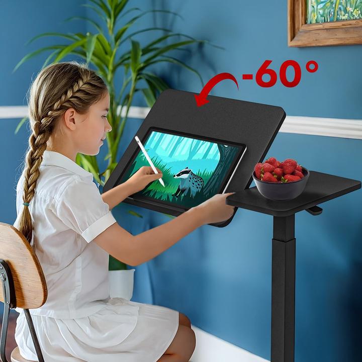 Produktbild Maclean Mobiler Schreibtisch/Laptop-Ständer, MC-120B, 76-109 CM