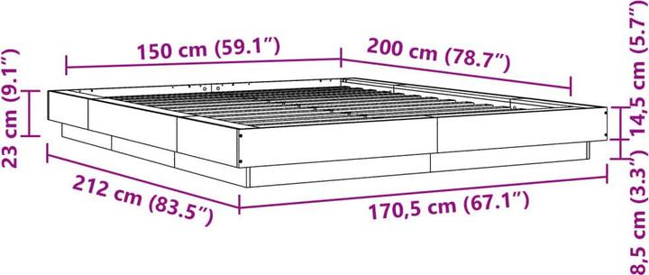 Image du produit vidaXL Bettgestell (150 x 200 cm)