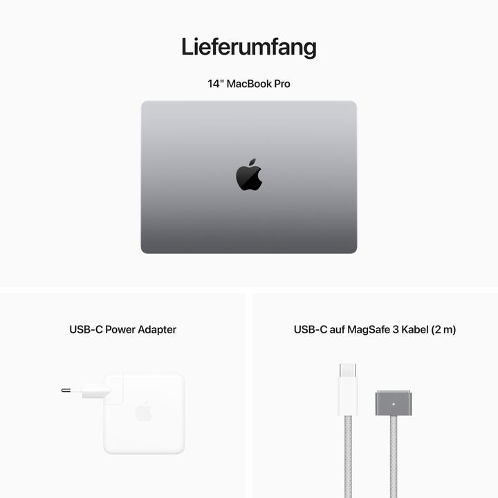 Actual product image Apple MacBook Pro – 2023 (14", M2 Pro, 16 GB, 1000 GB, DE)