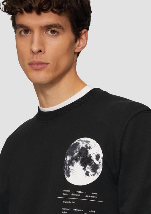 Produktbild s.Oliver Sweatshirt Wärmendes Sweatshirt mit Frontprint (M)