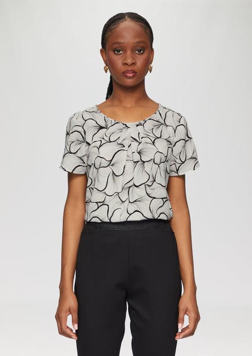 Immagine prodotto s.Oliver Bluse Fein gemusterte Bluse mit Raffungen (36)