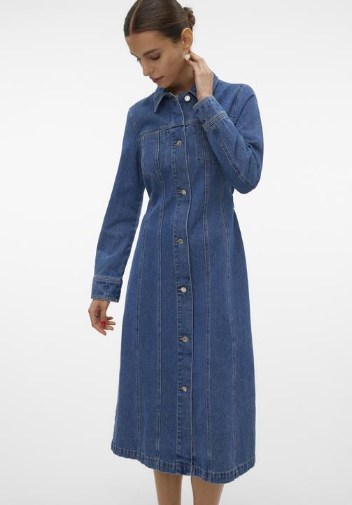 Produktbild Vero Moda VMFINLEY Langes Kleid Jeanskleid (XS)