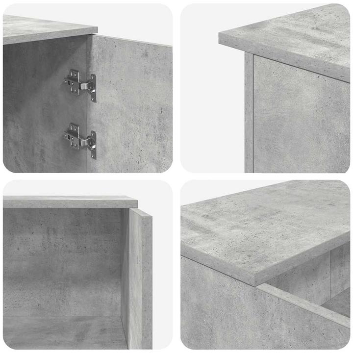 Immagine prodotto VidaXL Bancone reception grigio cemento 135x50x103,5 cm bancone reception in legno
