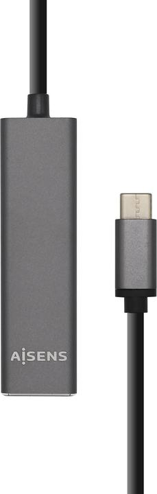 Image du produit Aisens A109-0403 Hub d'interface USB 3.2 Gen 1 (3.1 Gen 1) Type-C 5000 Mbit/s Anthracite (USB-C, 4 ports)