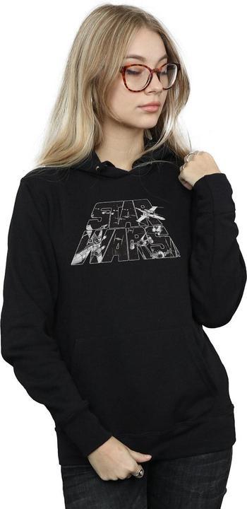 Produktbild Star Wars Logo Space Sketch Kapuzenpullover (M)