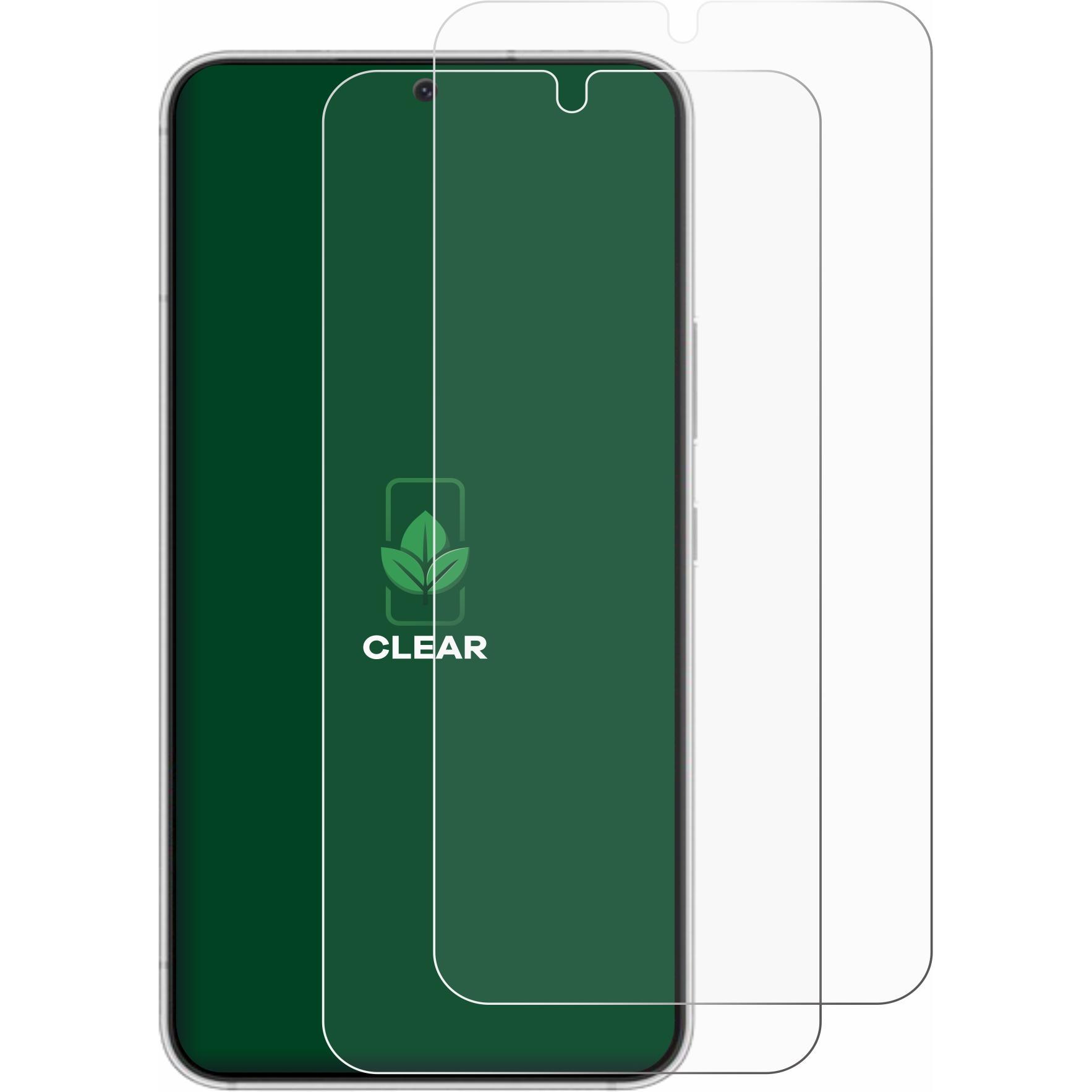 Thumbnail - ScreenLeaf Schutzfolie nachhaltiger Displayschutz Displayschutzfolie Folie Klar Transparent (2 Stück, Samsung Galaxy S22...