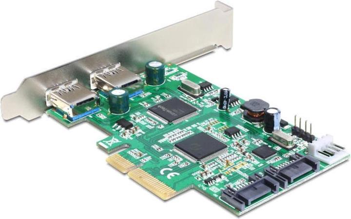 Immagine prodotto Delock Scheda PCI-E > 2 x esterno USB 3.0 + 2 x interno SATA 6 Gb/s