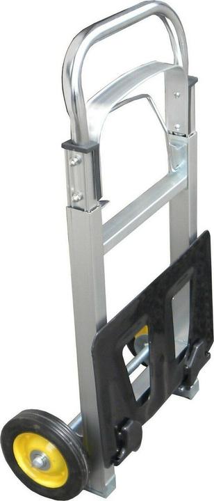 GEKO Chariot à main, capacité de charge 90kg 355x240mm, alu pliable, stockage libre sans -Box (90 kg)