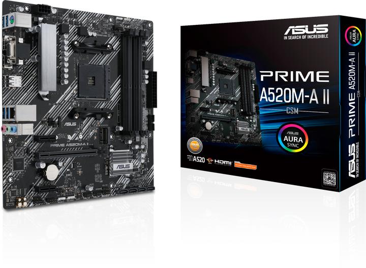 Image du produit ASUS PRIME A520M-A II (AM4, AMD A520, mATX)