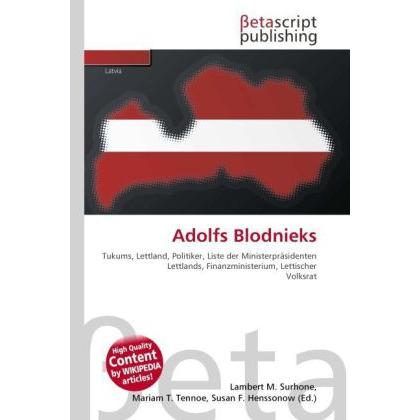 Adolfs Blodnieks, Fachbücher