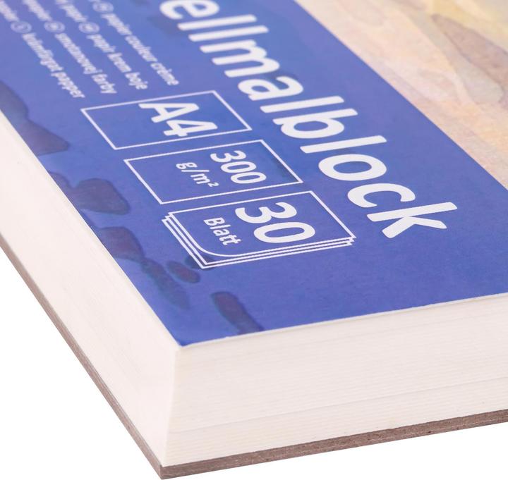 Image du produit Idena Bloc d'aquarelle (A4, Blanc, Couverture souple)