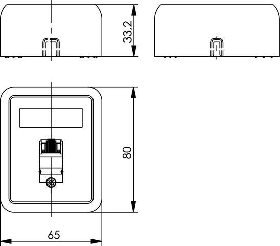 Produktbild Telegärtner UMJ45 Wanddose (Kabel Zubehör)
