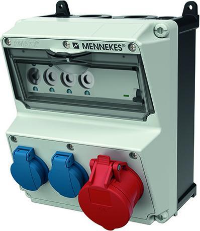 Mennekes MEN 920008 Socket outlet combination AMAXX (2 x, CEE 32/3)