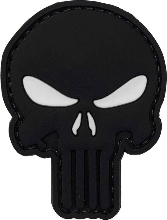 Charlie Mike Morale Patch / Klett-Patch - PUNISHER WHITE EYES