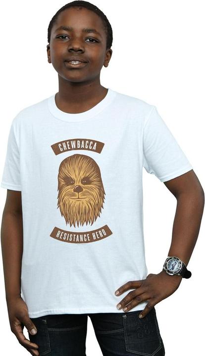 Actual product image Star Wars Boys The Rise Of Skywalker Chewbacca Resistance Hero T-Shirt (104)