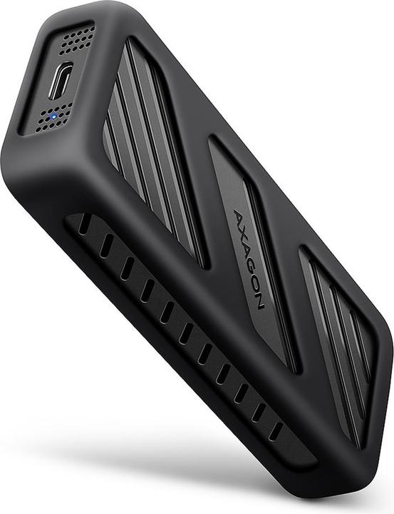 Axagon EEM2-20G Custodia per SSD NVMe, USB-C 3.2, 20 Gbps, 2230 - 2280 - nero (M.2 2230, M.2 2260, M.2 2280, M.2 2242)