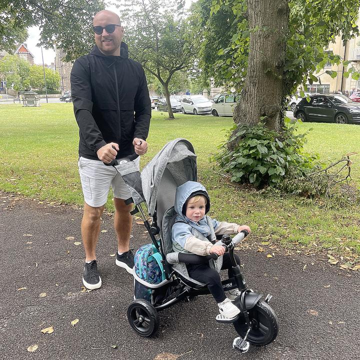 Produktbild Homcom Kinderdreirad Polyester, Metall Grau