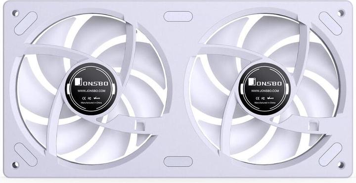 Produktbild Jonsbo ZB-240 Infinity Mirror ARGB Reverse Blade PWM Lüfter - 240mm, weiss (240 mm)