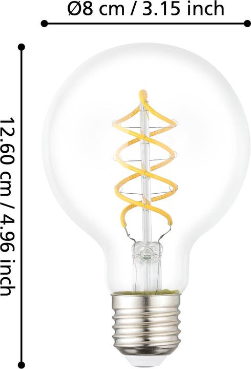 Actual product image EGLO LED bulb E27 (E27, 7.30 W, 806 lm, 1 x, E)