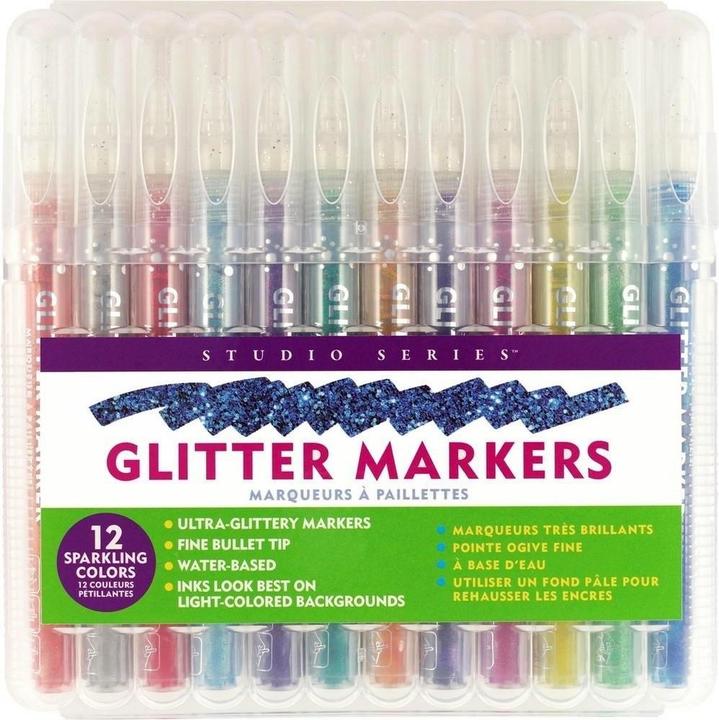 Produktbild Glitzermarker 12 Farben (12x)