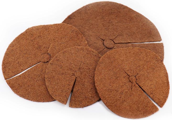 Image du produit Aquagart 4 Kokos Mulchscheiben 37cm Kokofasermatte Kokosfaser Pflanzenschutzmatte Kokos