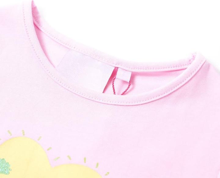Immagine prodotto vidaXL T-shirt per bambini rosa chiaro 104,Materiale: 95% cotone. 5 (104)