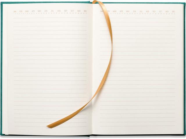 Image du produit Designworks Hard Cover Suede Cloth Journal W/Pocket Linear Boxes Vert (À rayures, Couverture rigide)