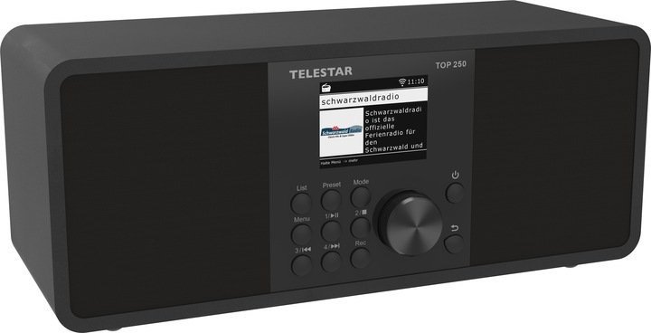 Telestar TOP 250 DAB+ Internetradio schwarz (Internetradio, UKW, DAB+, Bluetooth, WLAN)